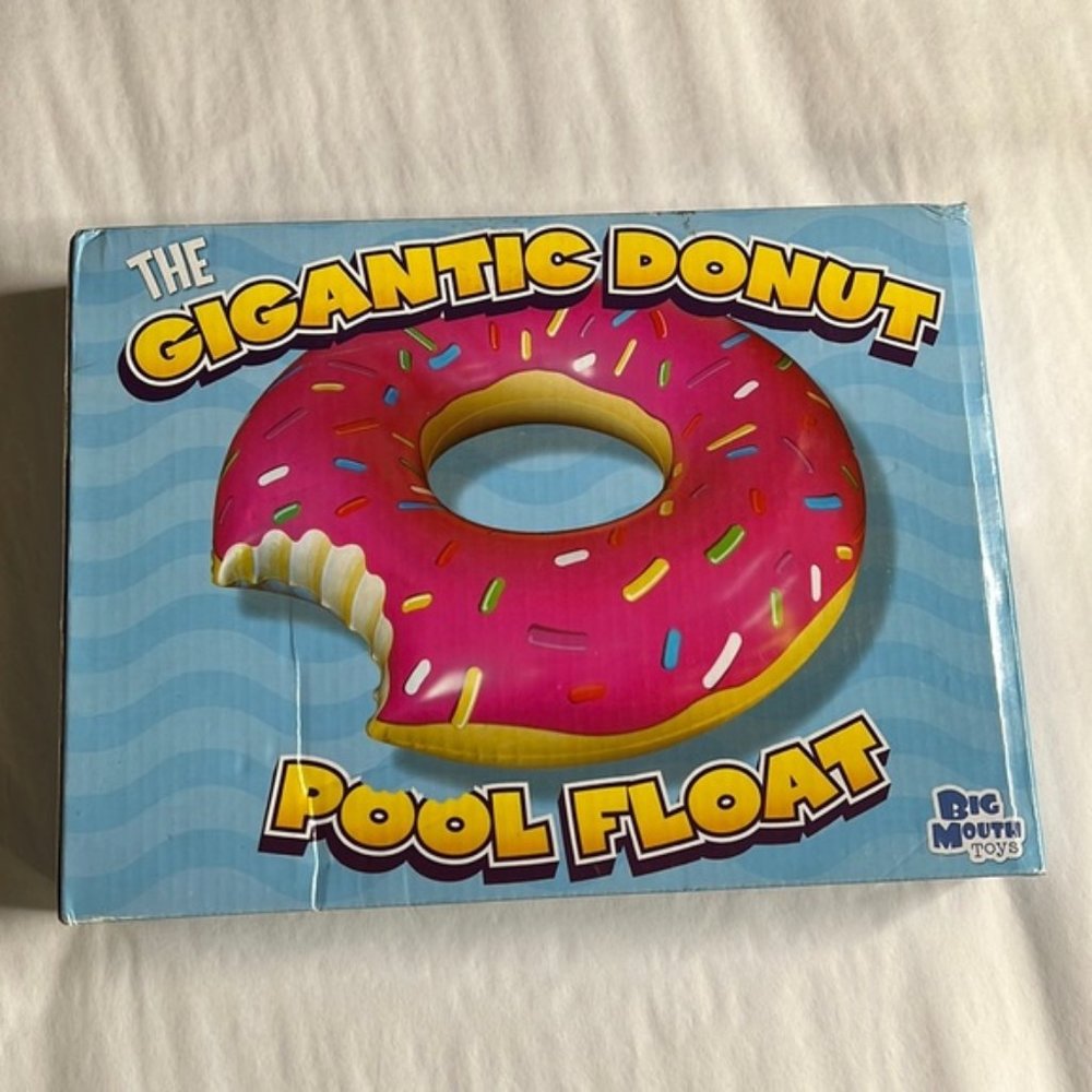 Gigantic Donut Pool Float BNIB